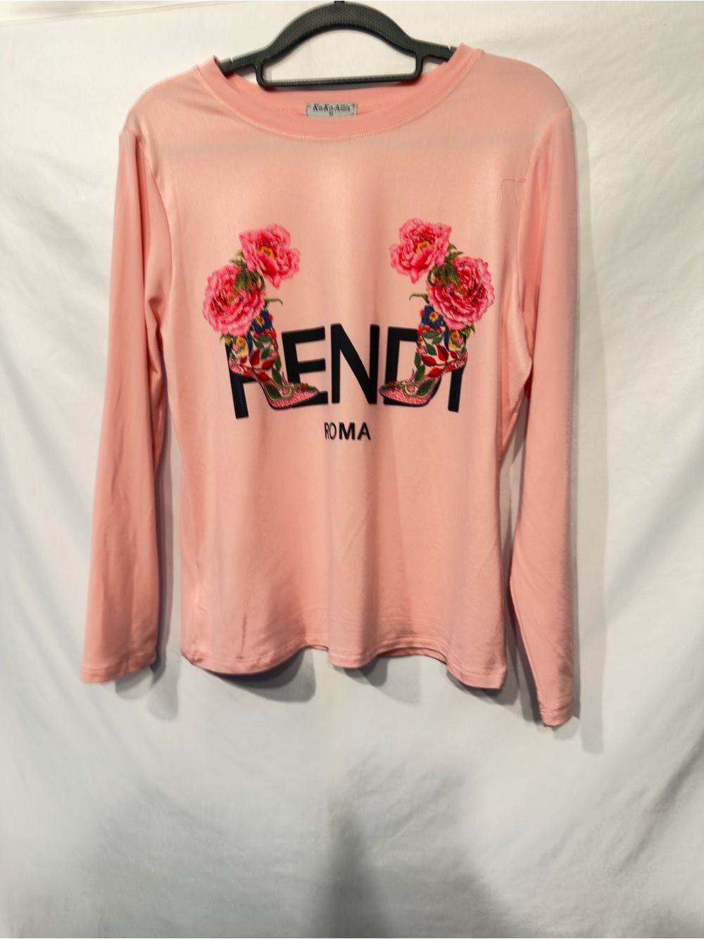 KoKo Ailis Fendi Dupe Long Sleeve T-Shirt size Medium